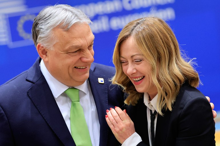 Viktor Orbán und Giorgia Meloni