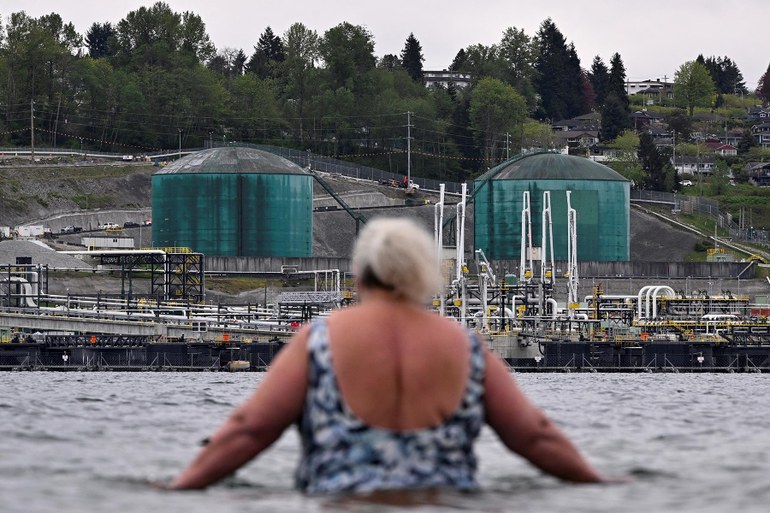 Öl verladen, wo andere schwimmen: Das Westridge Marine Terminal im Mai 2024