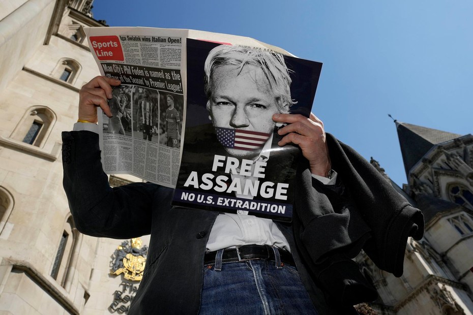 Solidaritäts-Protest für Julian Assange am 20. Mai vor dem High Court in London